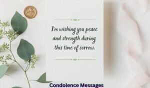 Condolence Messages